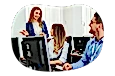 Education consultant teaching a workshop.