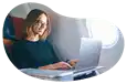 Blogger writing a new post.