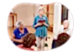 Religious organization members conducting a group meeting.