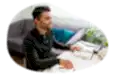 Translator helping a client on the phone.