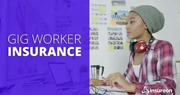 Gig worker developing a project on a computer in their home office.